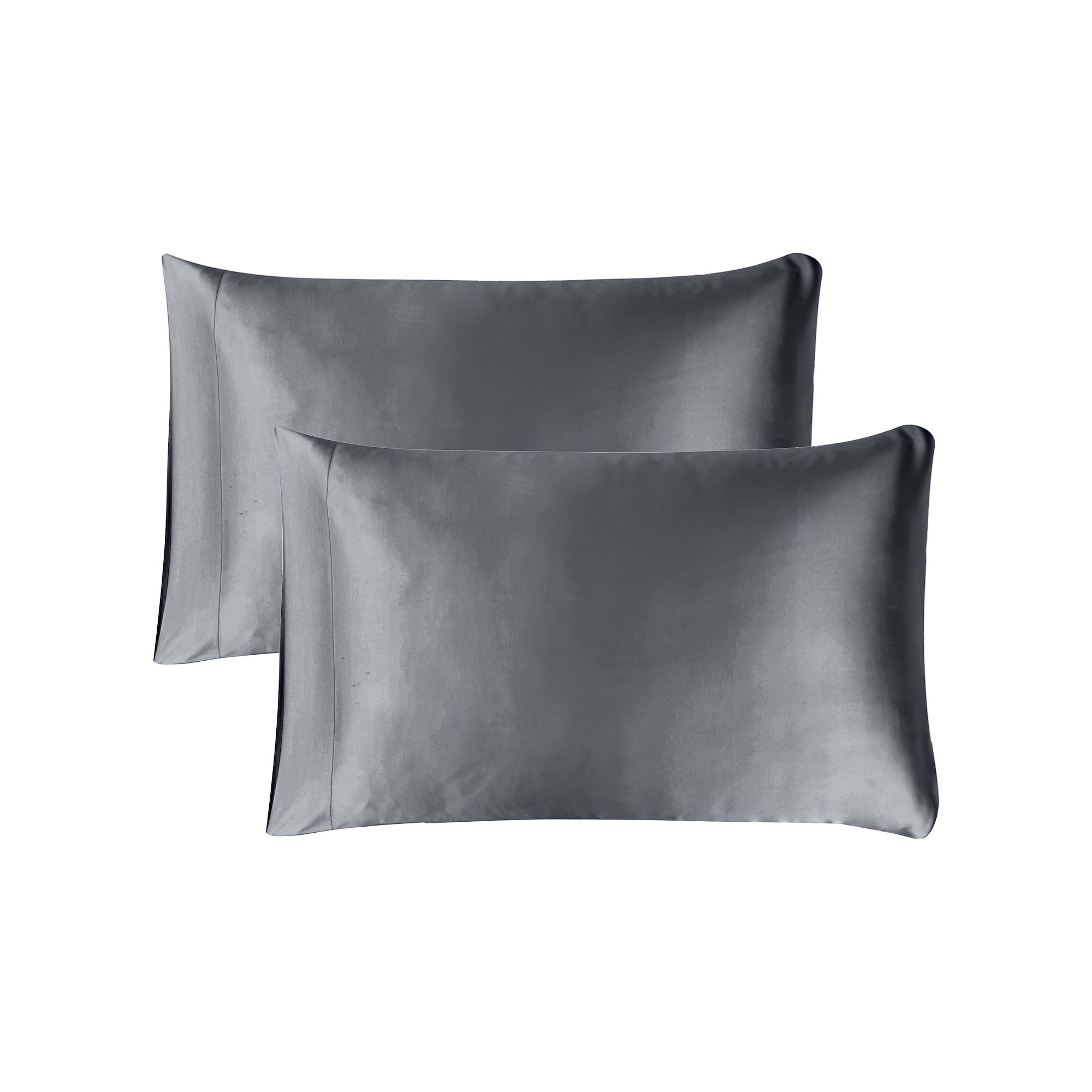 Mend Set of 2 Satin Beauty Pillowcases, Grey
