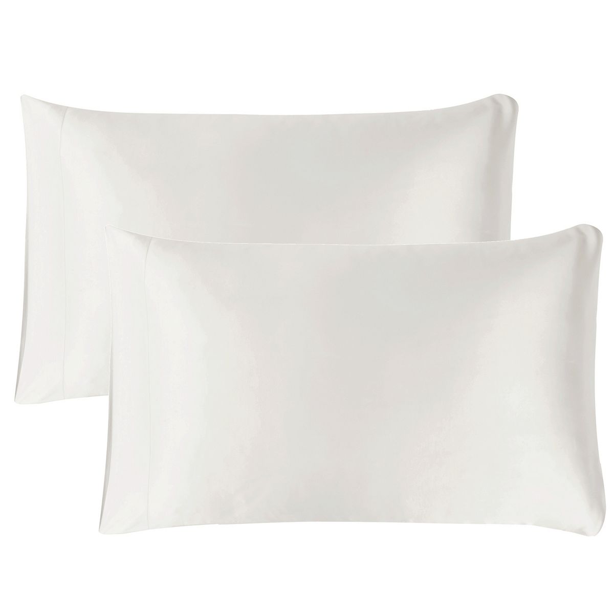 Mend Set of 2 Satin Beauty Pillowcases - White, QUEEN