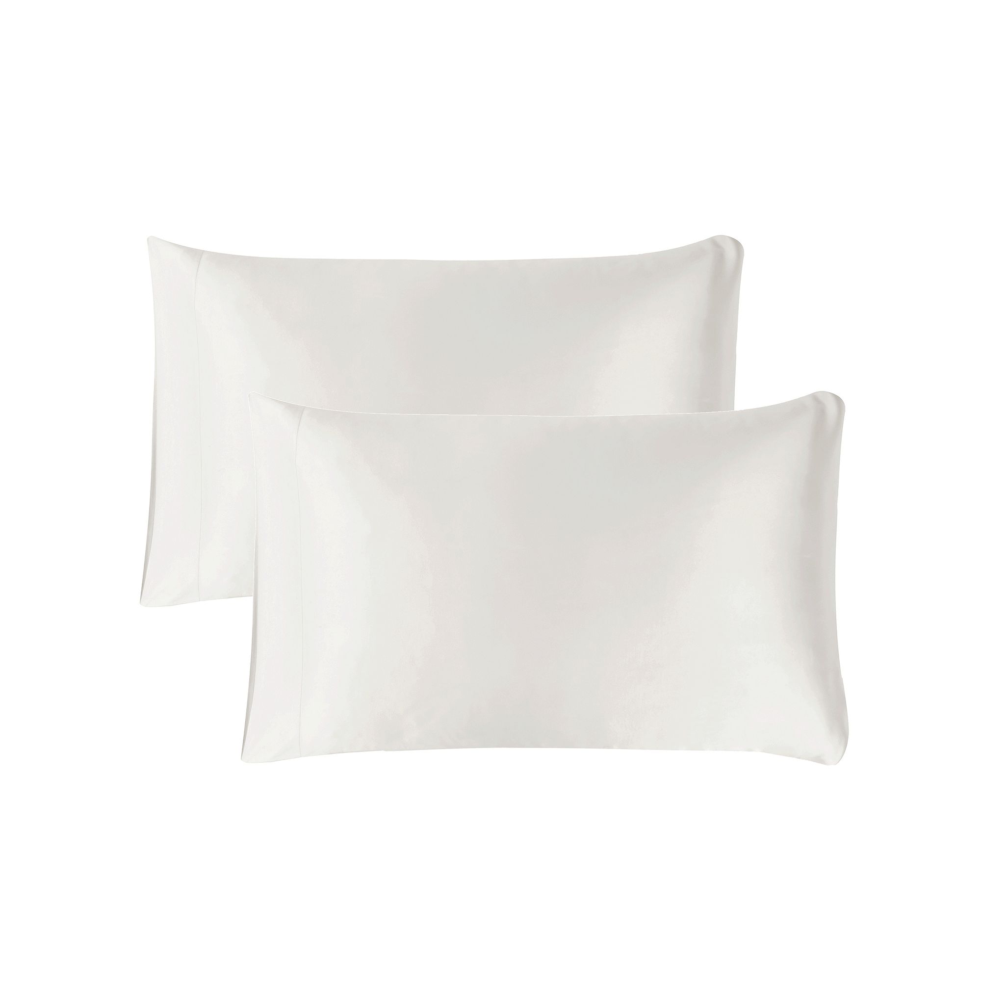 Mend Set of 2 Satin Beauty Pillowcases, White