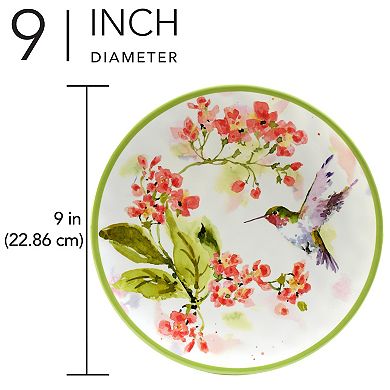 Certified International 6-Piece Hummingbird Salad Plate Set