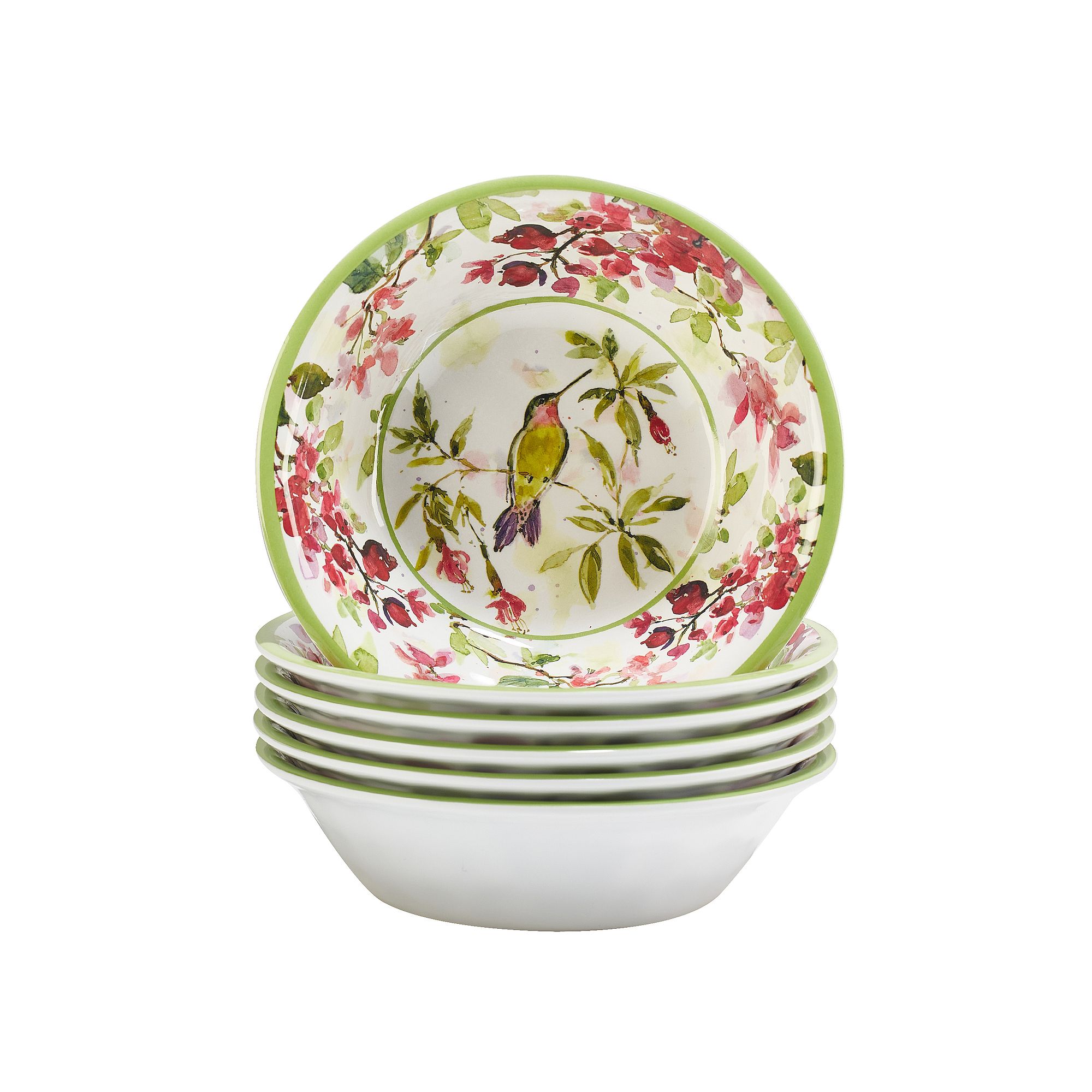 Certified International 6-Piece Hummingbird Bowl Set, Multi
