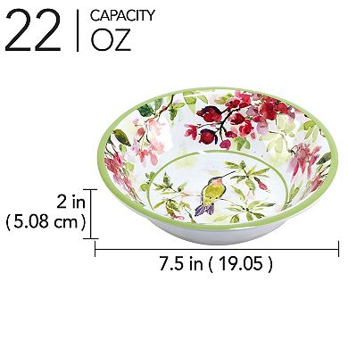 Certified International 6-Piece Hummingbird Bowl Set