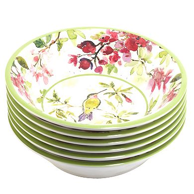 Certified International 6-Piece Hummingbird Bowl Set