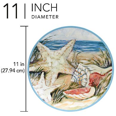 Certified International Seacoast 6-Piece Dinner Plate Set