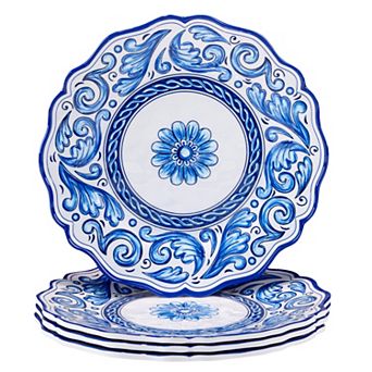 Certified International 4 pc Veranda Dinner Plate Set