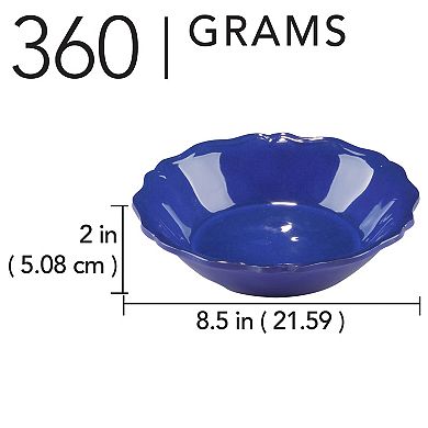 Certified International 4-Piece Blue Indigo Crackle Bowl Set