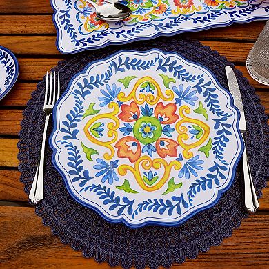 Certified International 4-Piece Flores Dinner Plate Set