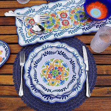 Certified International 4-Piece Flores Dinner Plate Set