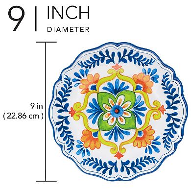 Certified International 4-Piece Flores Salad Plate Set
