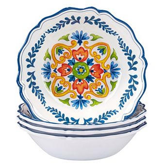 Certified International 4 pc Flores All Purpose Bowl Set