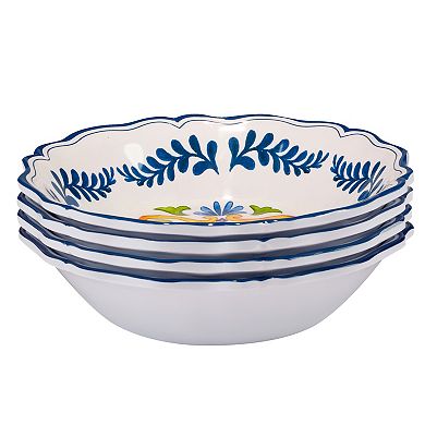 Certified International 4-Piece Flores All Purpose Bowl Set