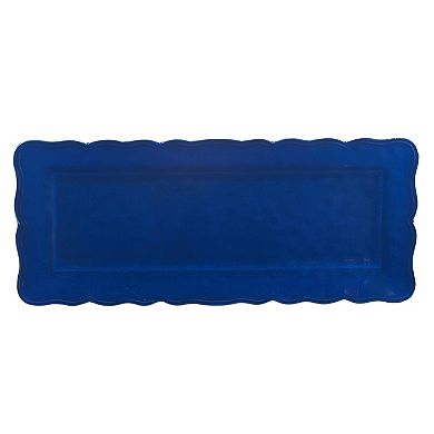 Certified International 2-Piece Blue Indigo Platter Set