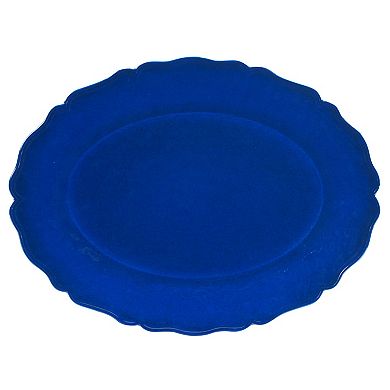 Certified International 2-Piece Blue Indigo Platter Set
