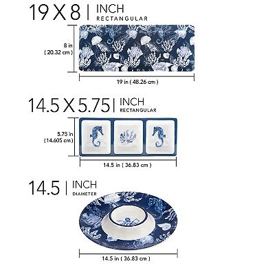 Certified International 3-Piece Sea of Life Hostess Set