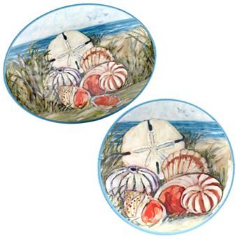Certified International 2 pc Seacost Platter Set