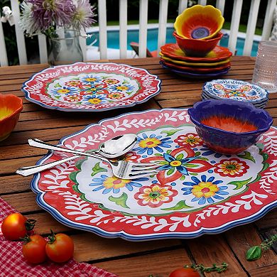 Certified International 2-Piece Flores Platter Set