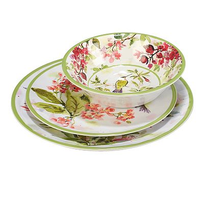 Certified International 12-Piece Hummingbird Dinnerware Set