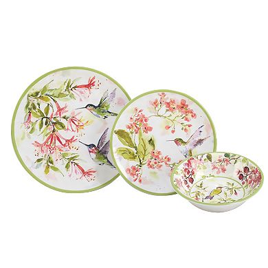 Certified International 12-Piece Hummingbird Dinnerware Set