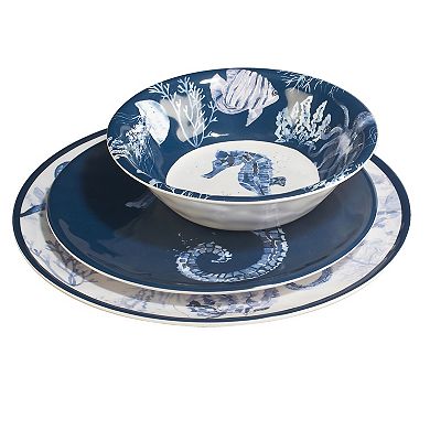 Certified International 12-Piece Sea Life Dinnerware Set