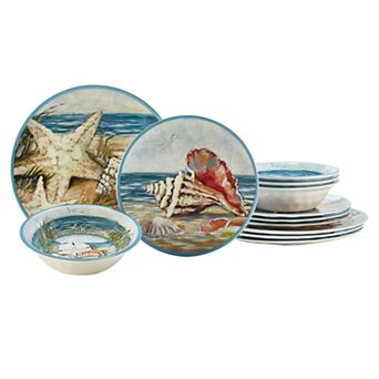 Certified International 12 pc Seacoast Dinnerware Set