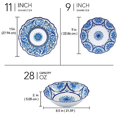 Certified International 12-Piece Veranda Dinnerware Set