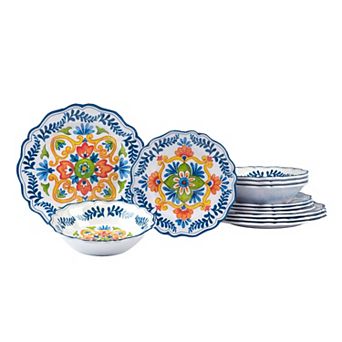 Certified International 12 pc Flores Dinnerware Set