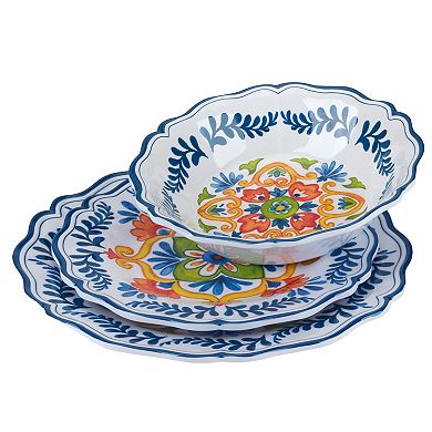 Certified International 12-Piece Flores Dinnerware Set