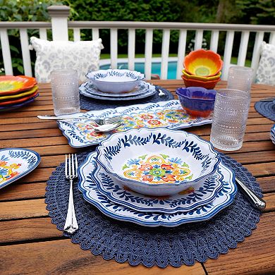 Certified International 12-Piece Flores Dinnerware Set