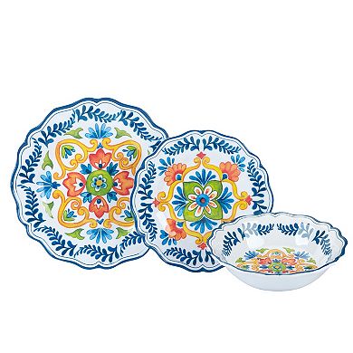 Certified International 12-Piece Flores Dinnerware Set