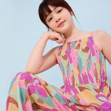 Girls 7-16 Roxy Floral Print Crepe Jumpsuit