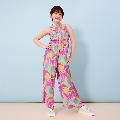 Girls 7-16 Roxy Floral Print Crepe Jumpsuit