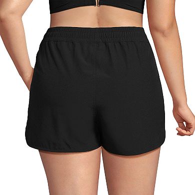 Plus Size Lands' End Woven Packable Swim Cover-up