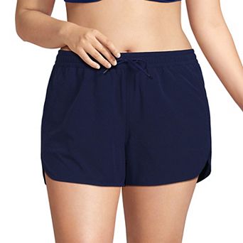 Plus Size Lands' End Woven Packable Swim Cover-up Shorts