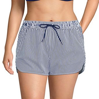 Plus Size Lands' End Woven Packable Swim Cover-up Shorts
