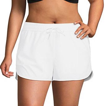 Plus Size Lands' End Woven Packable Swim Cover-up Shorts