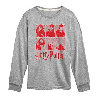 Boys 8-20 Harry Potter Character Grid Long Sleeve Graphic Tee