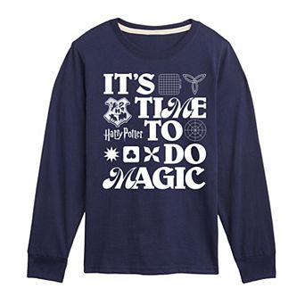 Boys 8-20 Harry Potter It's Time To Do Magic Long Sleeve Graphic Tee