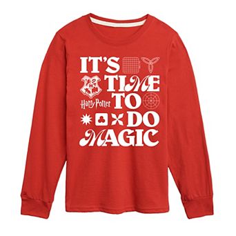 Boys 8-20 Harry Potter It's Time To Do Magic Long Sleeve Graphic Tee