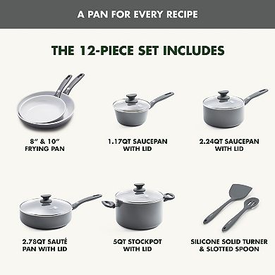 GreenPan Dover 12-Piece Cookware Set