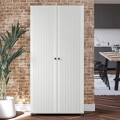 SystemBuild Evolution Kendall Fluted 2-Door Storage Cabinet