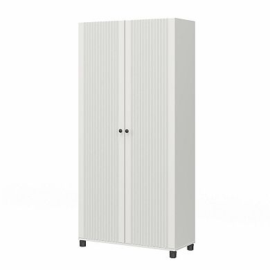 SystemBuild Evolution Kendall Fluted 2-Door Storage Cabinet