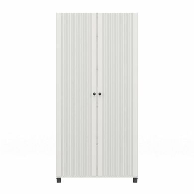 SystemBuild Evolution Kendall Fluted 2-Door Storage Cabinet
