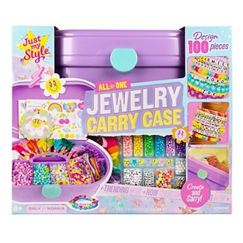 Just My Style All-in-One Jewelry Carry Case - Jewelry Making Kit for Kids