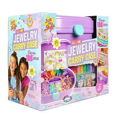 Just My Style All-in-One Jewelry Carry Case - Jewelry Making Kit for Kids