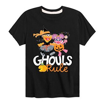 Boys 8-20 Sesame Street Ghouls Rule Graphic Tee