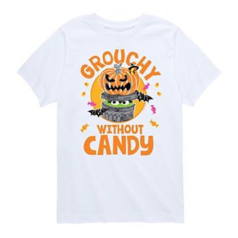 Boys 8-20 Sesame Street Grouchy Without Candy Graphic Tee