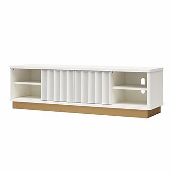 CosmoLiving by Cosmopolitan Rene Modern Scalloped TV Stand