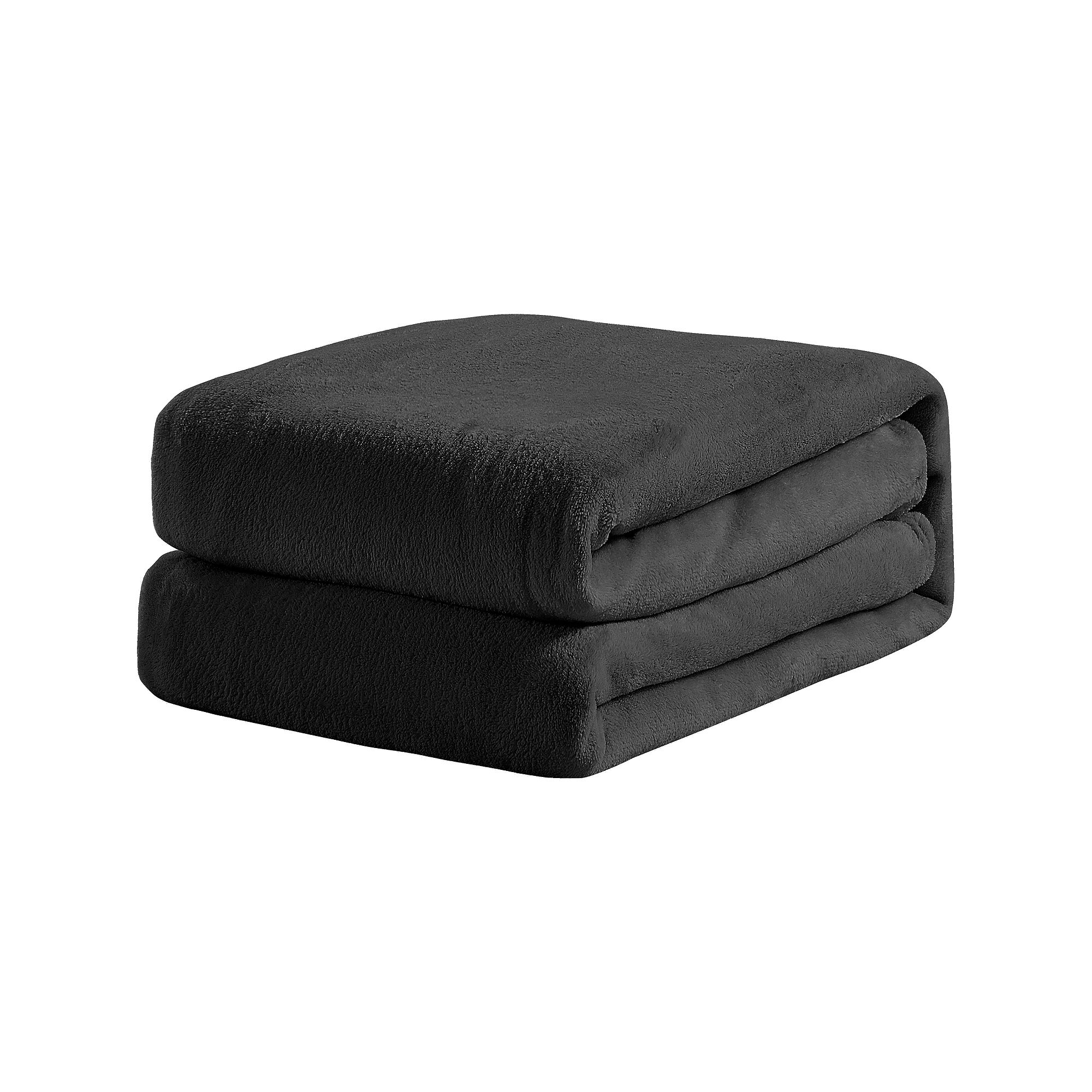 Harper Lane® Velvet Plush Blanket, Black
