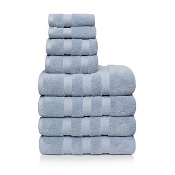 Vivendi Infinity 8 pc Bath Towel, Hand Towel & Wash Cloth Set