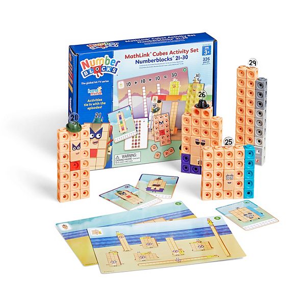 hand2mind Numberblocks® MathLink® Cubes 21-30 Activity Set